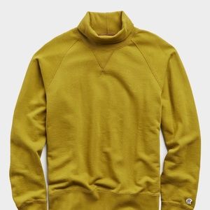 Todd Snyder + Champion turtleneck sweatshirt lime